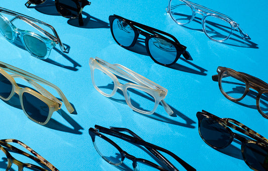 Warby Parker's Glasses: Gradient Backdrop Elegance